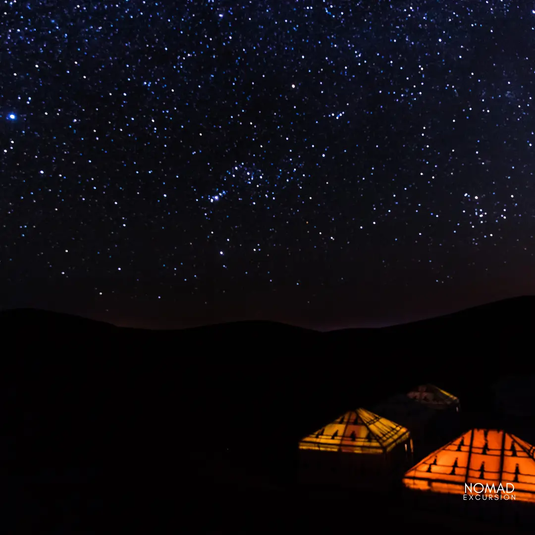 Zagora Desert Camp At Night